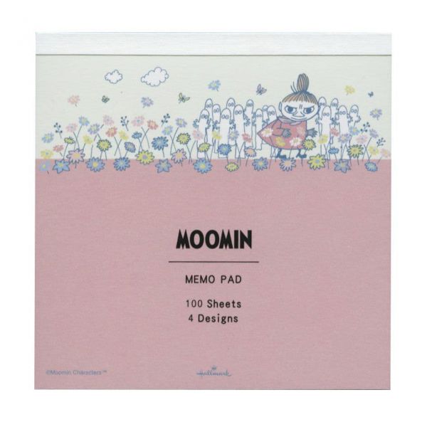 スクエアメモ ムーミン Happy in Nature メモ帳【レッド】かわいい
