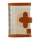 LETS STATIONERY GOODS クリア システム手帳 ミニ5【ナチュラル】