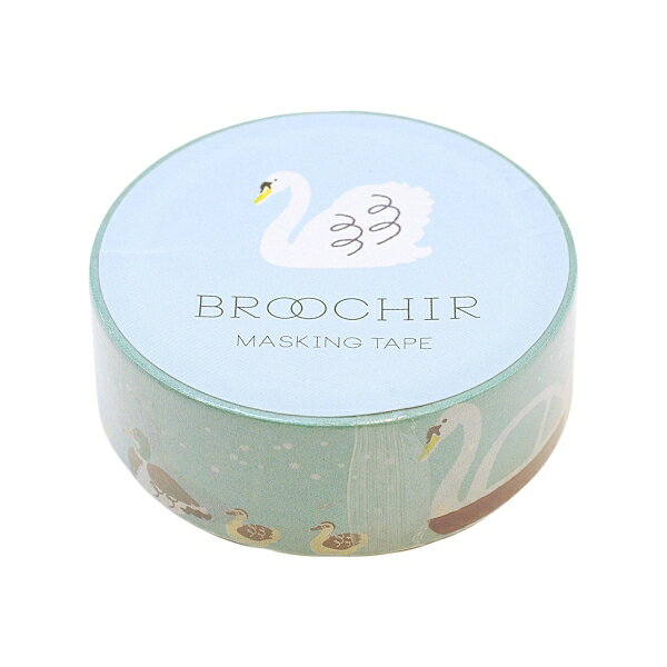 グリーンフラッシュ マスキングテープ マステ BROOCHIR15ミリ BC-016