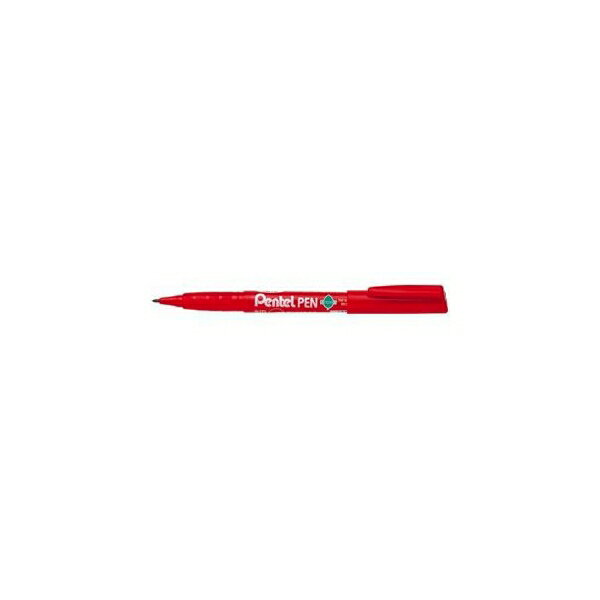 Rakuten - ペン 丸芯・細字(0.9mm)【インク色:赤】