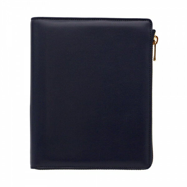 システム手帳 バイブル タイマー17 レザー Lジップカバー スムーズレザー【ネイビー】
