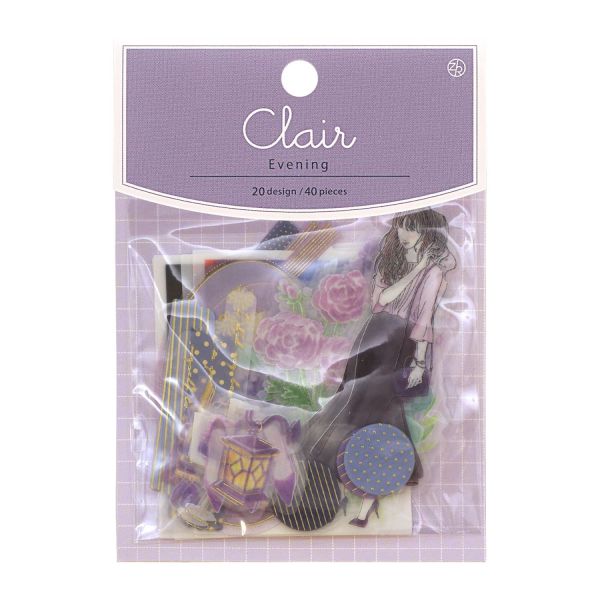 樂天商城 - フレークシール クレール シール【イブニング】シール ステッカー かわいい おしゃれ