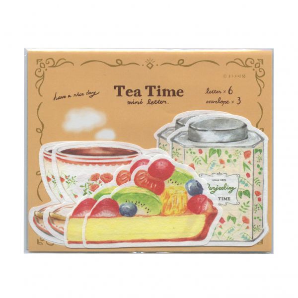 オトメ時間 ダイカット ミニレターセット ティータイム【ダージリン】