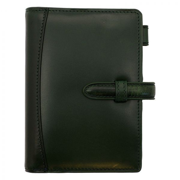 システム手帳 ミニ6 ヒメル ベルト リング径13mm【グリーン】本革