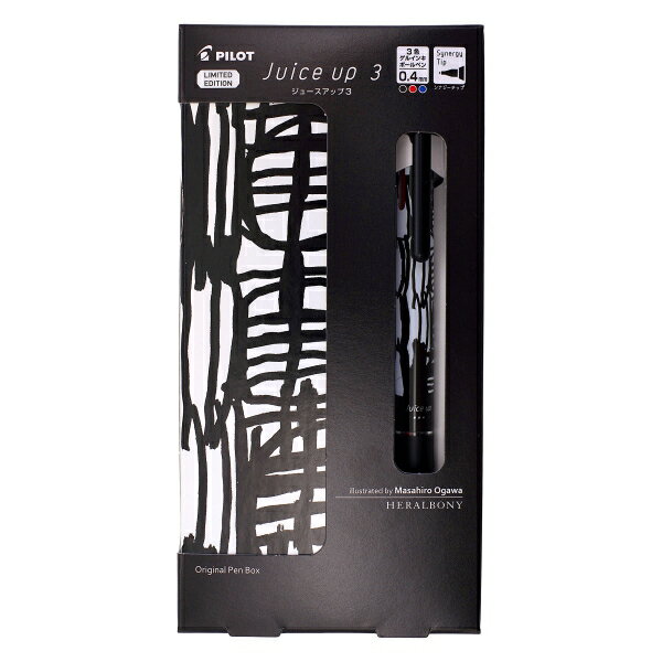 限定 3色ゲルインキボールペン ジュースアップ3 ヘラルボニー 0.4mm【マサヒロオガワ】