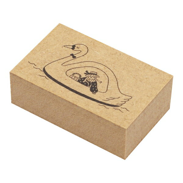 マールちゃん イラストスタンプ【スワンボート】日本製 ハンコ