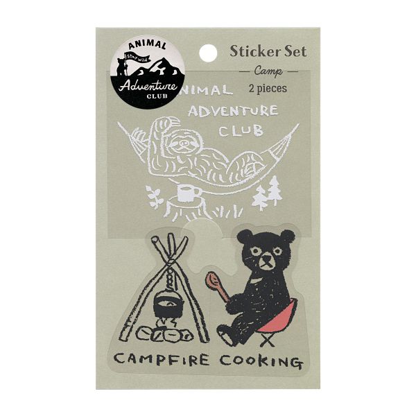 アニマル アドベンチャークラブ ステッカーセット 【キャンプ】かわいい