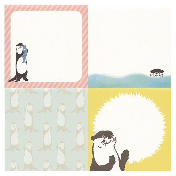 メモパッド・スクエア Animal Series【カワウソ】の商品画像 2
