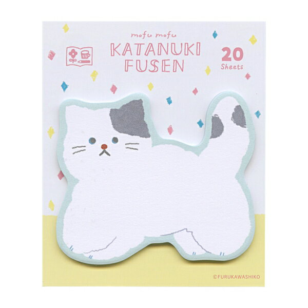 樂天商城 - わたしびより 型抜きふせん 20枚入【もふもふにゃんこ】