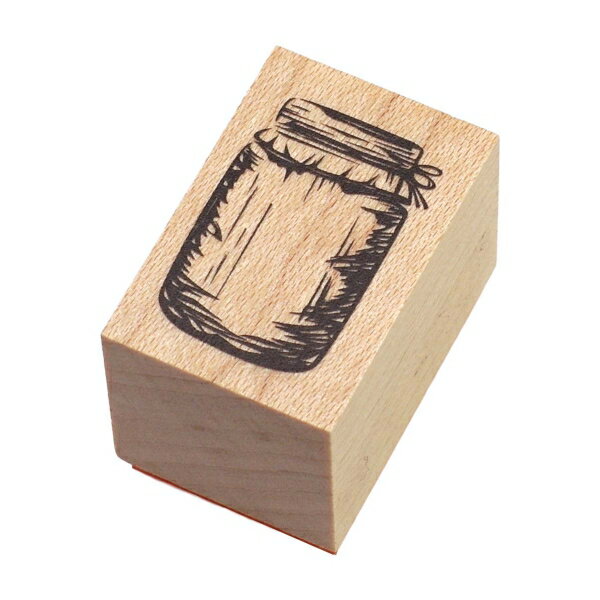 Stamps - ウッドスタンプ 日本製 オリジナル【大きな瓶のはんこ】木製はんこ