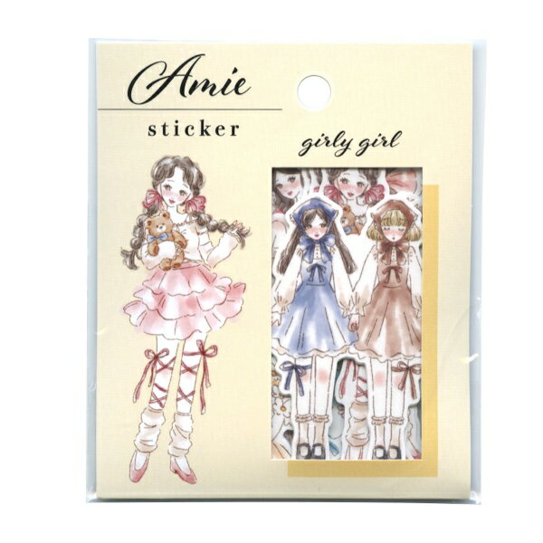 Ami sticker/アミステッカー フレークシール【ガーリーガール】コラージュ デコ