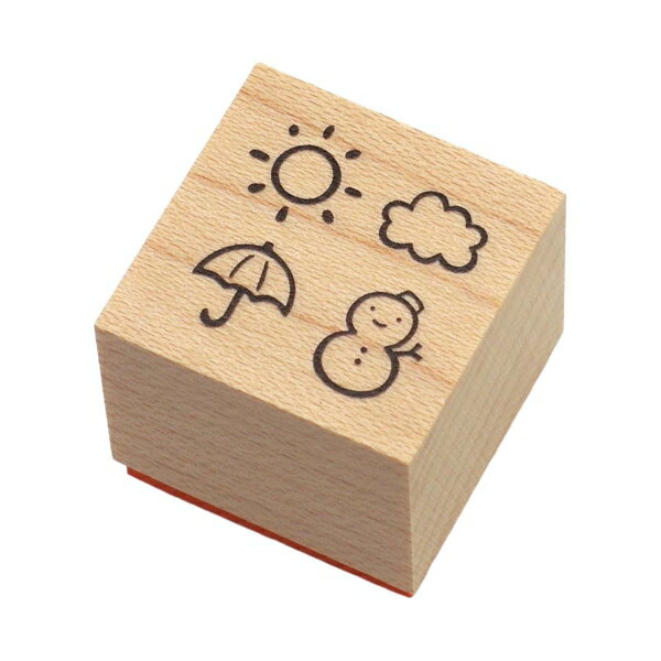 Rakuten - ウッドスタンプ 日本製 オリジナル【お天気のはんこ】木製はんこ
