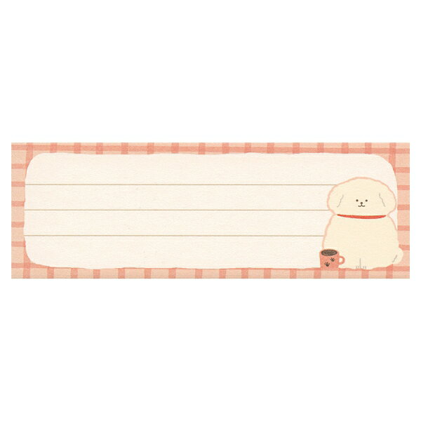 わたしびより ミニサイズ一筆箋/minippitsu【もふもふわんこ】 kdmbz-10226159 文具・文房具のKDM 楽天市場支店 サンプル画像2