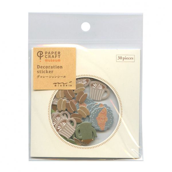 樂天商城 - シール PCM デコレーション【カフェ柄】ペーパークラフトミュージアム かわいい