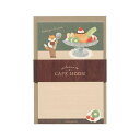 カフェムーン ミニレターセット【プリンアラモード】便箋 封筒 手紙 かわいい