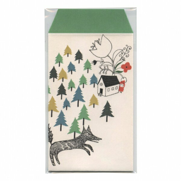 シンジカトウ氏のイラストで描かれた、童話「赤ずきん」シリーズのポチ袋です。赤いフードをかぶった赤ずきんちゃんと、ちょっぴり悪そうなオオカミのイラストがポイントです。お年玉だけでなく、誕生日プレゼントやちょっとしたお祝いなど、様々なシーンで使えるポチ袋です。アクセサリーや小物の収納にも便利です。枚数:同柄3枚サイズ：縦=135mm　横=70mm　厚さ=2mm商品色傾向：オフホワイト イラスト表紙パターン：赤ずきんちゃん商品番号165143商品名Shinzi Katoh/シンジカトウ ポチ袋 小 赤ずきん【狼とかくれんぼ】JAN4580703635885メーカー木野瀬印刷メーカー品番PB-01096色違い・柄違いの商品⇒ 色違い・柄違いの商品をすべて確認する【木野瀬印刷】Shinzi Katoh/シンジカトウ 赤ずきん シリーズを確認する600000024748: 200000004741: