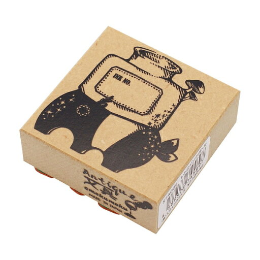 ウッドスタンプ Antique文具シリーズ 【レトロインクボトル】 ウッドスタンプ Antique文具シリーズ 【レトロインクボトル】