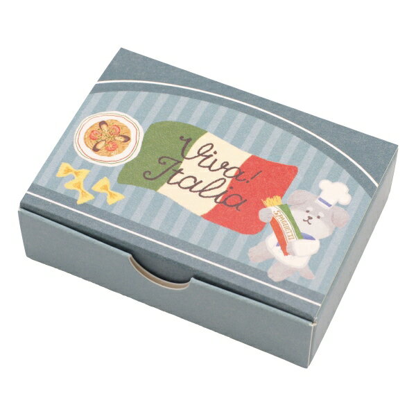 イタリア 箱入りメモ【パスタわんこ】