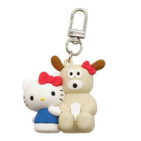 韓国初の人気キャラクター「ブランチブラザー」と「サンリオ」がコラボしてコンビを組みました。ぷっくりしたフォルムがかわいらしい、立体的なマスコットキーホルダーです。やわらかいPVC素材で手にもなじみます。サイズ：縦=53mm　横=60mm　厚...