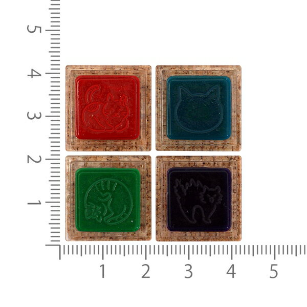 スタンプ 浸透印 ゆるログ 日々の記録を彩るスタンプ【ネコ柄】