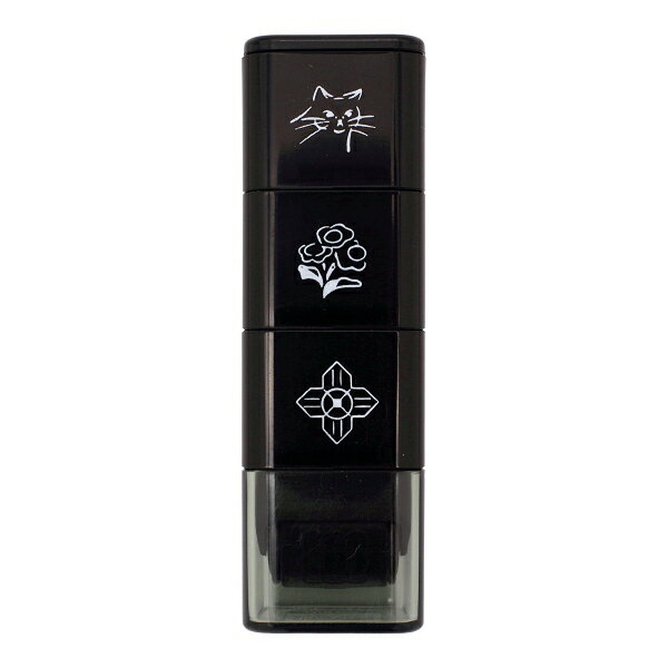 油性顔料なので、おしたスタンプの上から水性マーカーで色をぬってもにじまないスタンプです。ローラータイプは転がすことで連続した柄をきれいに押せます。3つのスタンプが連結されていて組み合わせて使えます。サイズ：縦=68mm　横=20mm　厚さ=...