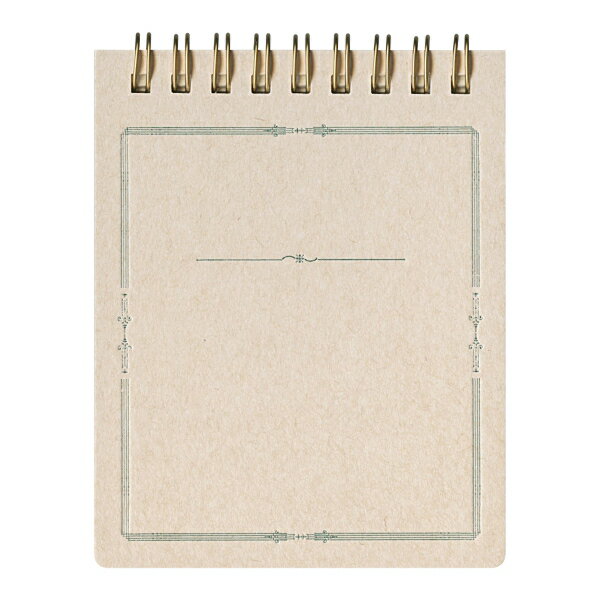 明治時代のレトロ柄をシンプルに配置、厚手の表紙に古き活版印刷機で印刷した片手でしっかり持てる幅広リングメモです。木を伐採したときに出る間伐材を使用。ナチュラルだけど書き味は抜群。万年筆で書いても書き味がよく裏写りがありません。ちょっと書きつけたいとき、メモしたいとき、人の話を聞くときに重宝する雑記帳。是非お気に入りのデザインを見つけてみてください。・表紙・裏表紙:印刷:凸版印刷 用紙:LPマット?・中紙:印刷:平版印刷(オフセット) ・用紙:エコ間伐紙N ・枚数:71枚綴りサイズ：縦=114mm　横=87mm　厚さ=15mm表紙仕様：縦開き商品色傾向：緑 用紙色：クリーム色表紙パターン：文様商品番号166337商品名雑記帳 エコ間伐紙 A-5 方眼【グリーン】リングメモJAN4580734686290メーカー廣運舘活版所メーカー品番4580734686290色違い・柄違いの商品⇒ 色違い・柄違いの商品をすべて確認する【廣運舘活版所】雑記帳 エコ間伐紙 リングメモを確認する600000025008: 200000004819: