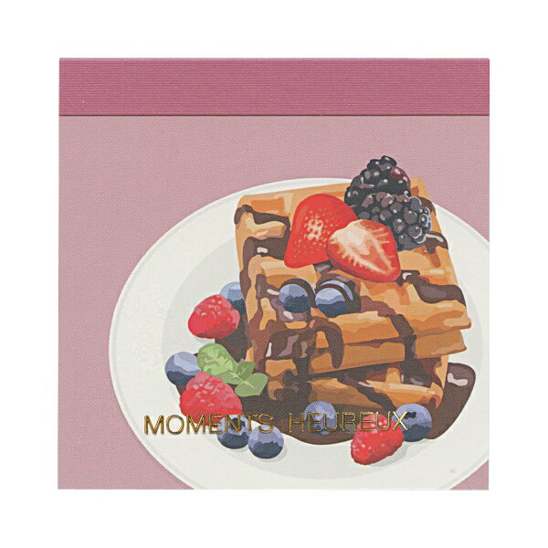 メレンダ メモ E【ワッフル】ブロックメモ 世界のおやつ かわいい