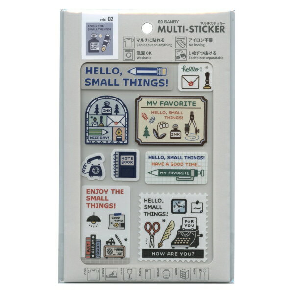 樂天商城 - マルチステッカー eric 何にでも貼れる シール【MY DESK】かわいい
