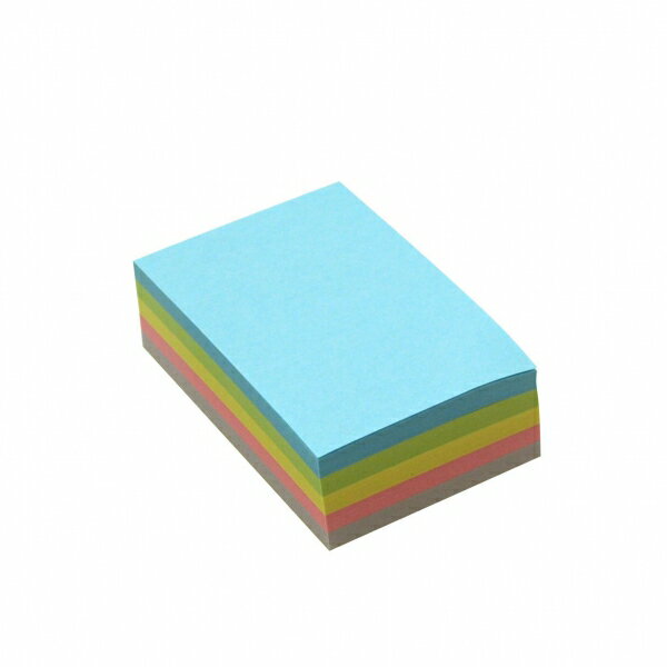 ポストイット カラーキューブパステル5色 縦75×横50mm