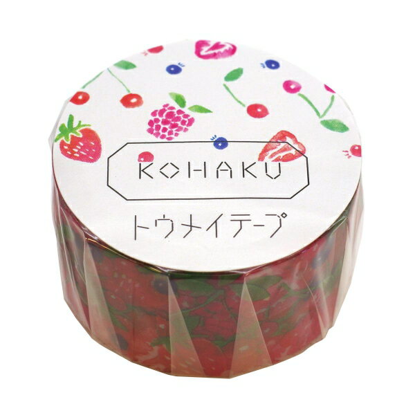 KOHAKU トウメイ マスキングテープ 20mm幅 (berry)