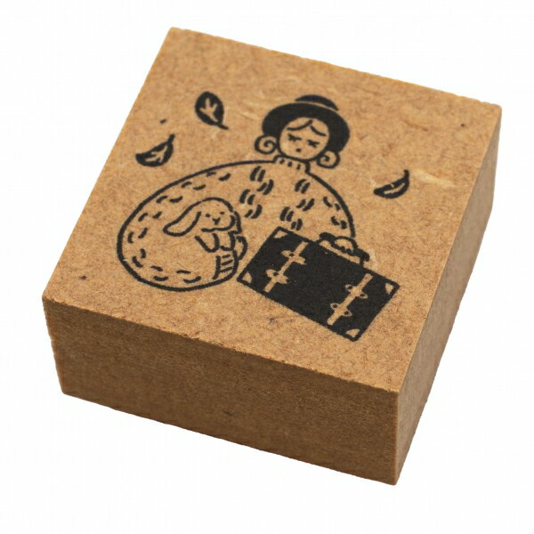 11月のマールちゃん 秋の旅 季節 イラストスタンプ