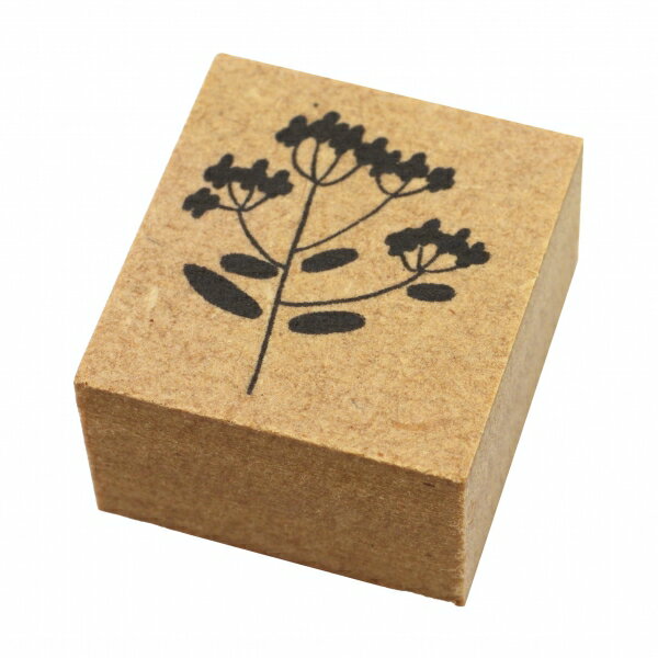 ナカノエミさん監修 イラストスタンプ オミナエシ 植物柄