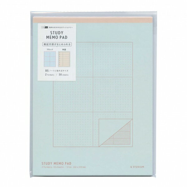 いろは出版 STUDY MEMO PAD B5 GSPB-03