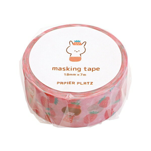 マスキングテープ mizutama【いちご2】 フルーツちゃんシリーズ くだもの