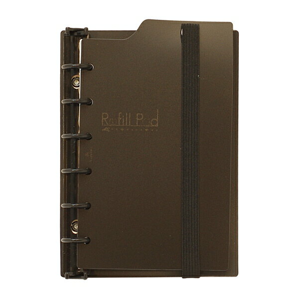 ミニ6穴 デザイン リフィルパッド リング径 13mm【無地ブラック】のサムネイル