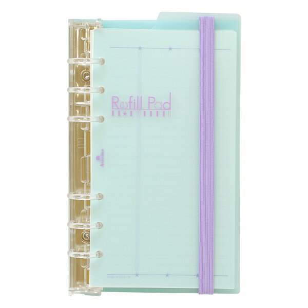 バイブル デザイン リフィルパッド リング径 17mm【マージン罫ブルー】 0322-170のサムネイル