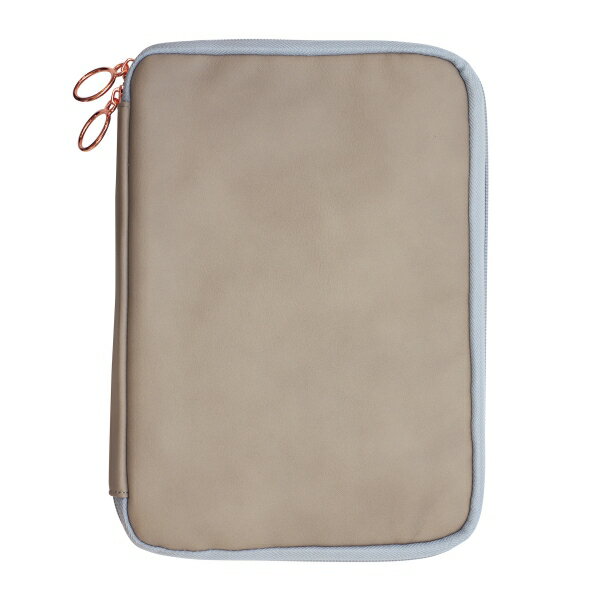 A5サイズ モダングレース リフィルパッドポーチ リング径10mm【モーニンググレー】