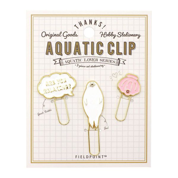 アクアチック クリップ 3個入り 【アザラシ】海洋生物 かわいい