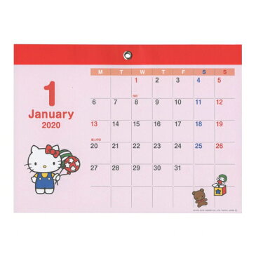 ウォールカレンダーS マグネット【ハローキティ】 2020年1月から2020年12月対応 S8517789【あす楽対応】