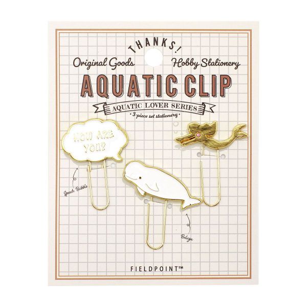 アクアチック クリップ 【ベルーガ】海洋生物 かわいい