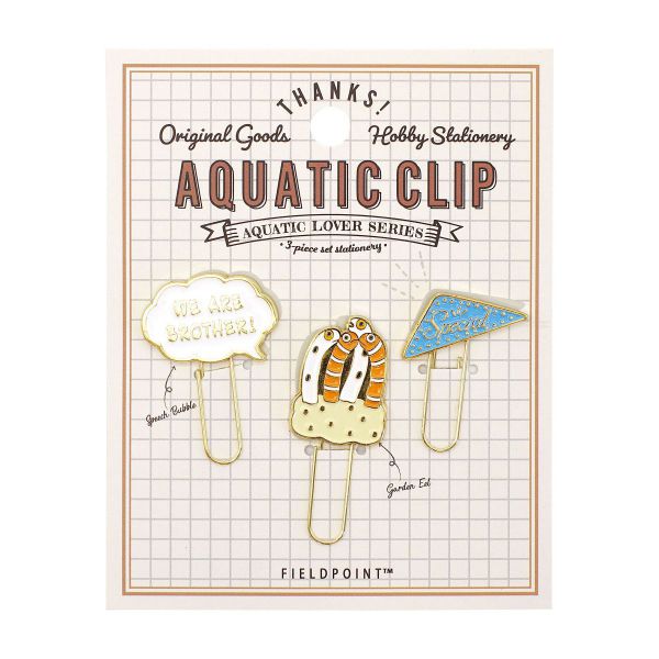 アクアチック クリップ 3個入り 【チンアナゴ】海洋生物 かわいい