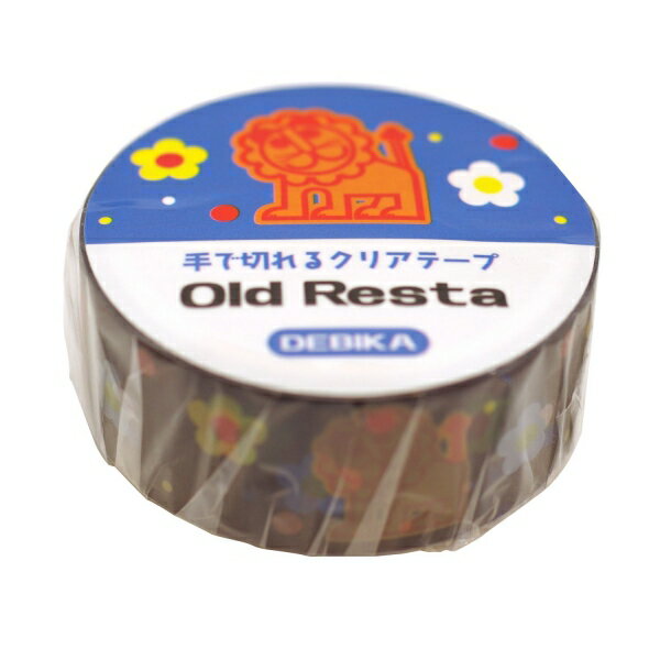 Old Resta 手で切れる クリアテープ【DEBIKA】レトロ