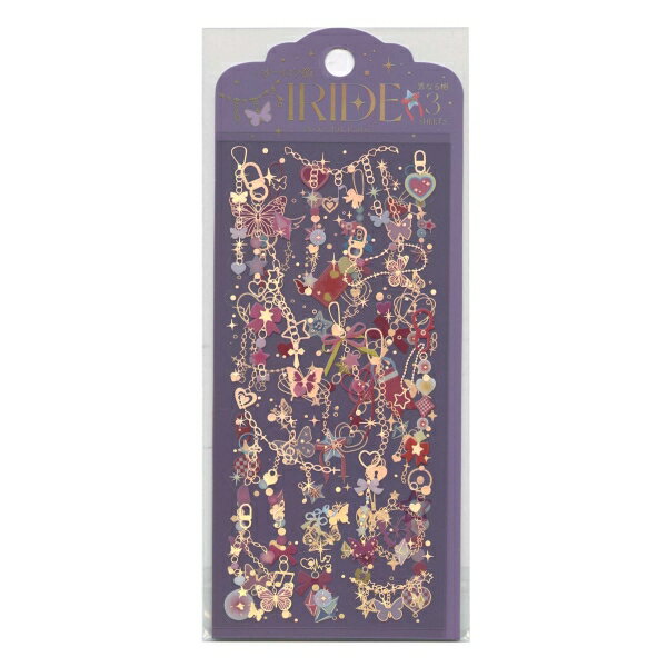 樂天商城 - イリデシール IRIDE オーロラ箔押し シートシール【きらめきチャーム】