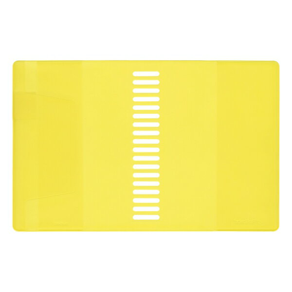 Lサイズ ロルバーンポケット付メモカバー クルール 【クリアイエロー】リング用