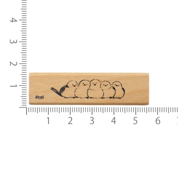 Nアイラブスタンプ スタンプ ゴム印 ハンコ【ギュウギュウシマエナガ】デコ かわいい