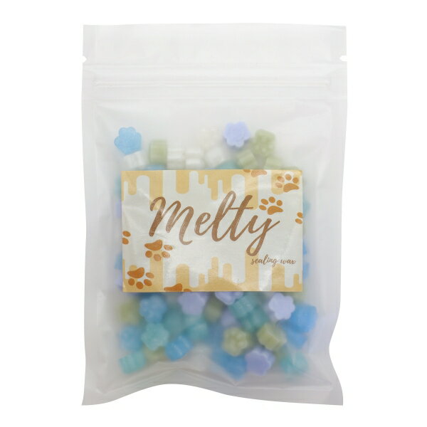 シーリングスタンプに使う、動物の足あと型のワックスビーズです。サイズ：縦=130mm　横=90mm　厚さ=10mm商品色傾向：水色 表紙パターン：足・足跡商品番号164723商品名シーリングワックスビーズ シーリングスタンプ【アニマルフィー...