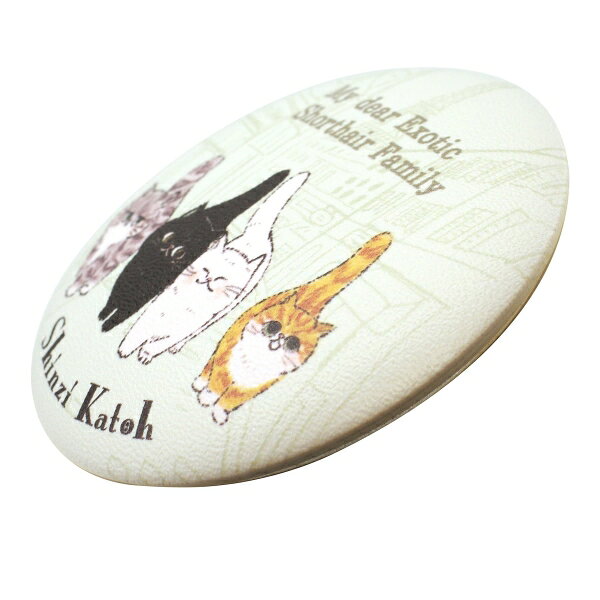 Shinzi Katoh/シンジカトウ ぷにぷに缶バッジ My dear cats【paris】 kdmbz-10234392 文具・文房具のKDM 楽天市場支店 サンプル画像3