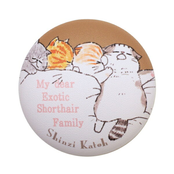 Shinzi Katoh/シンジカトウ ぷにぷに缶バッジ My dear cats【すやすやねこ】 kdmbz-10234396 文具・文房具のKDM 楽天市場支店 サンプル画像2