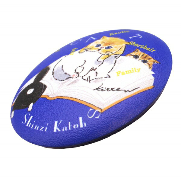 Shinzi Katoh/シンジカトウ ぷにぷに缶バッジ My dear cats【読書】 kdmbz-10234394 文具・文房具のKDM 楽天市場支店 サンプル画像3
