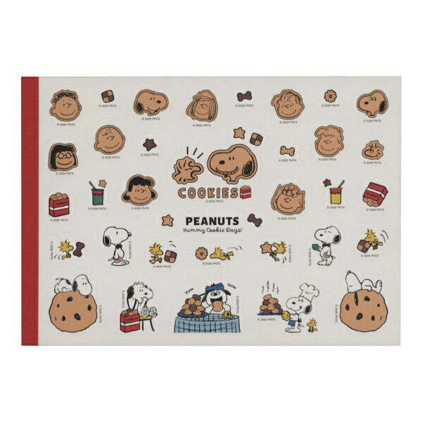 Rakuten - スヌーピー メモパッド シール付き【アイボリー】かわいい